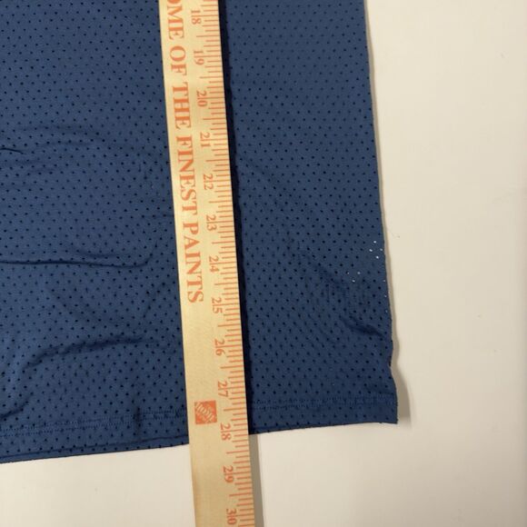 Rabbit Running T-Shirt EZ Perf Short Sleeve Performance Gym Trail Blue Men L GUC - Picture 10 of 12